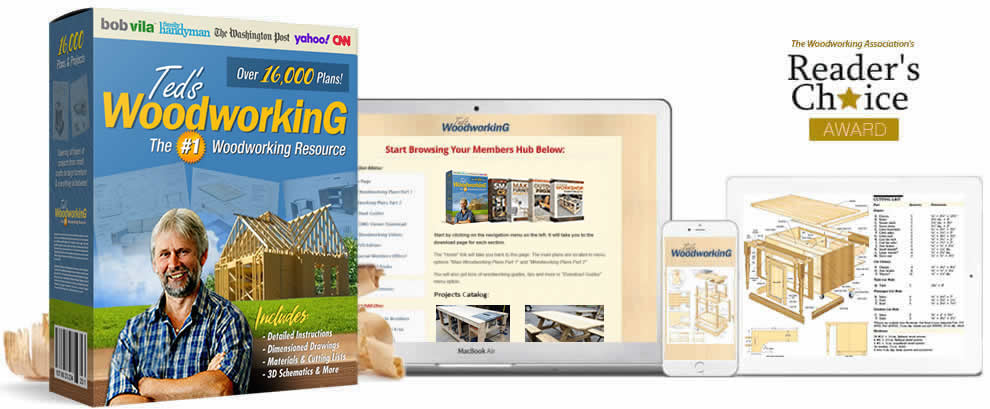 Ted's Woodworking Complete Package - 16,000+ Professional Woodworking Plans